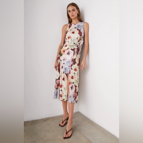 Rails Gabriella Floral Print Midi Dress/Size Small - Picture 1 of 11
